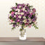 ADDIS ABABA- Purple Pink White Peach Roses in Cylinder Glass