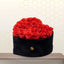 Alicia - Valentines Red Roses in Black Heart Box