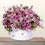 purple flowers box - gift delivery