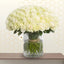 CELINE - WHITE ROSES VASE