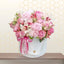 pink fllowers in box order flowers online