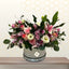 mixed pink and white flowers hat box