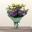 Blue and white flowers