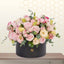 pink and peach flowers