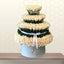 300 - White Roses Standing Box Arrangement