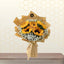 Sunflowers Standard Brown Wrapped Bouquet - A Burst of Happiness