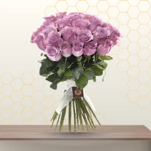 purple rose bunch - flower bunch Main image