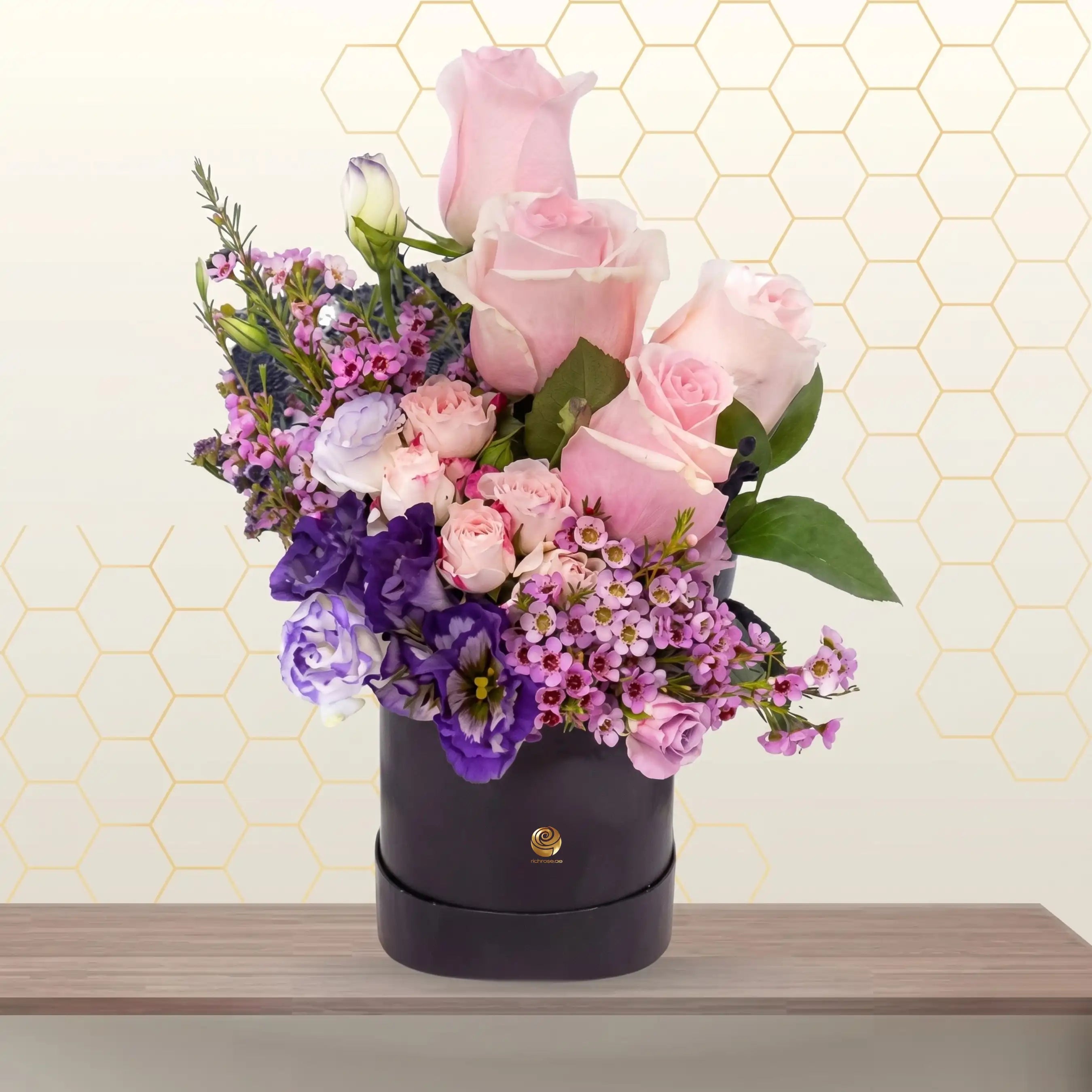 Pink flowers small box - new born flowers Main image