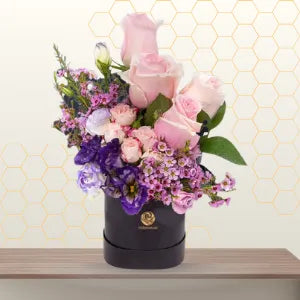 Pink flowers small box - new born flowers Main image