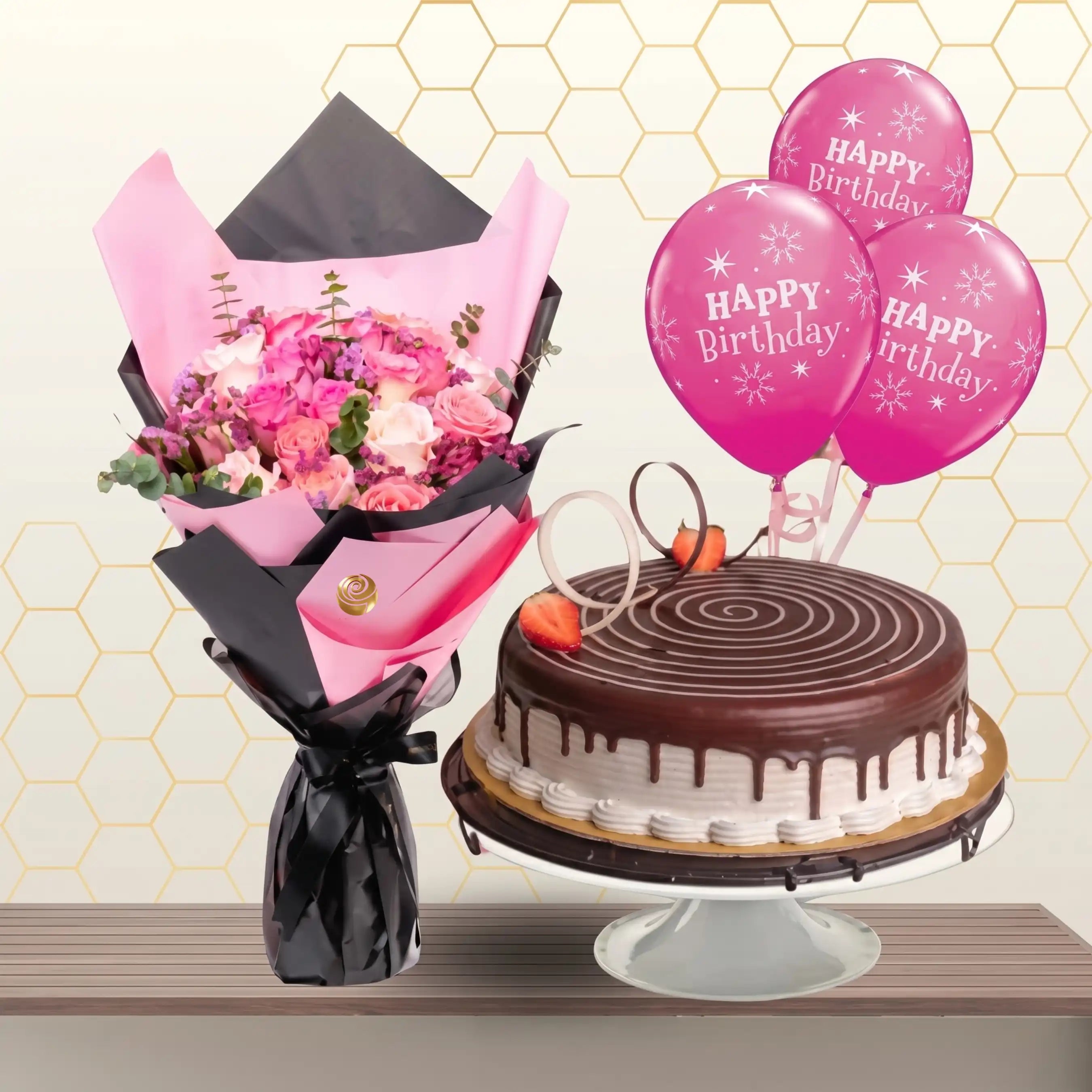 flowers and cakes dubai - birthday flowers Main image