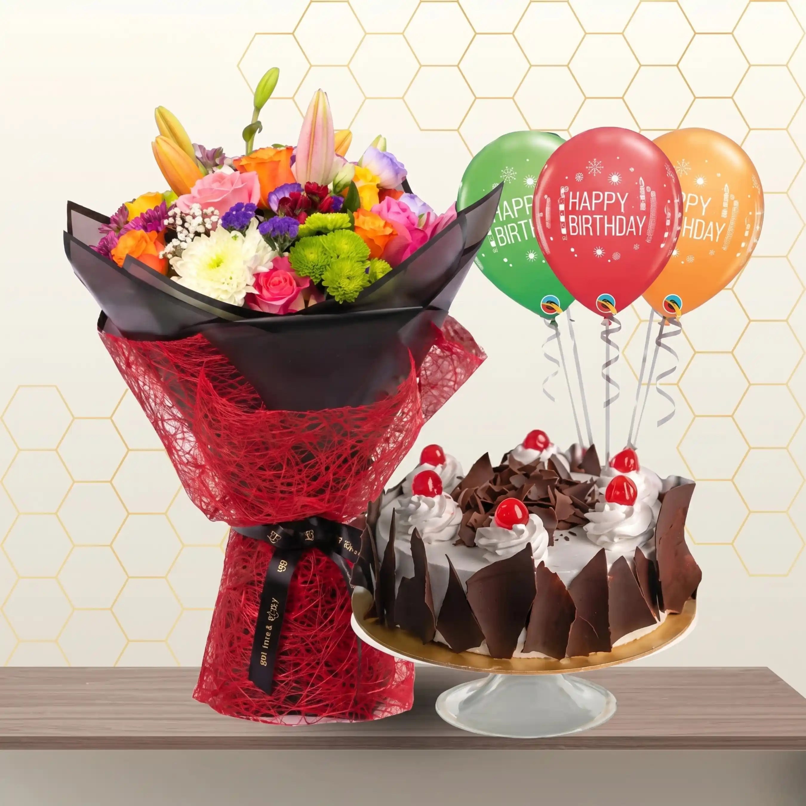 flowers and cakes - birthday cakes and flowers Main image