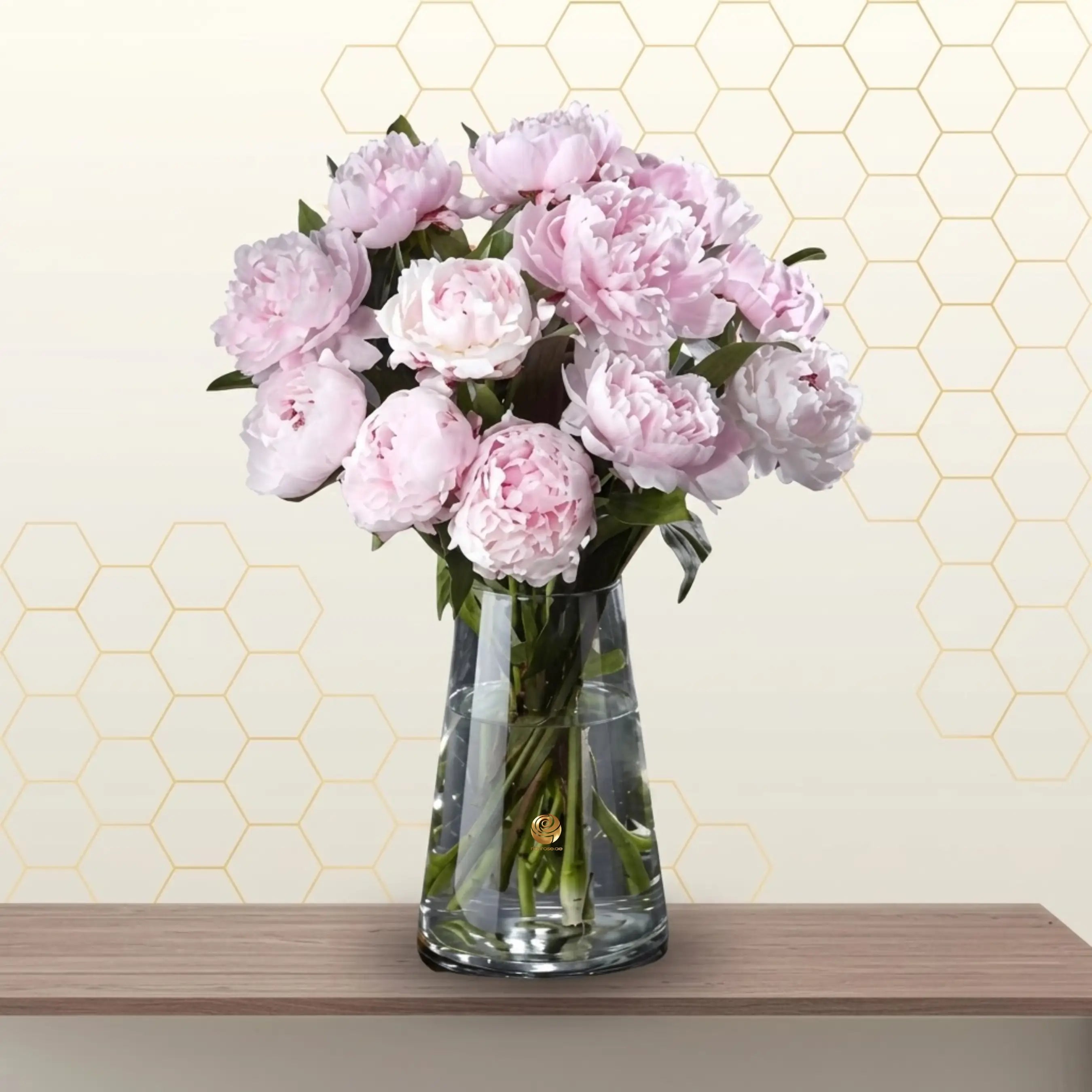 pink peony in flowers vase - online florist Main image