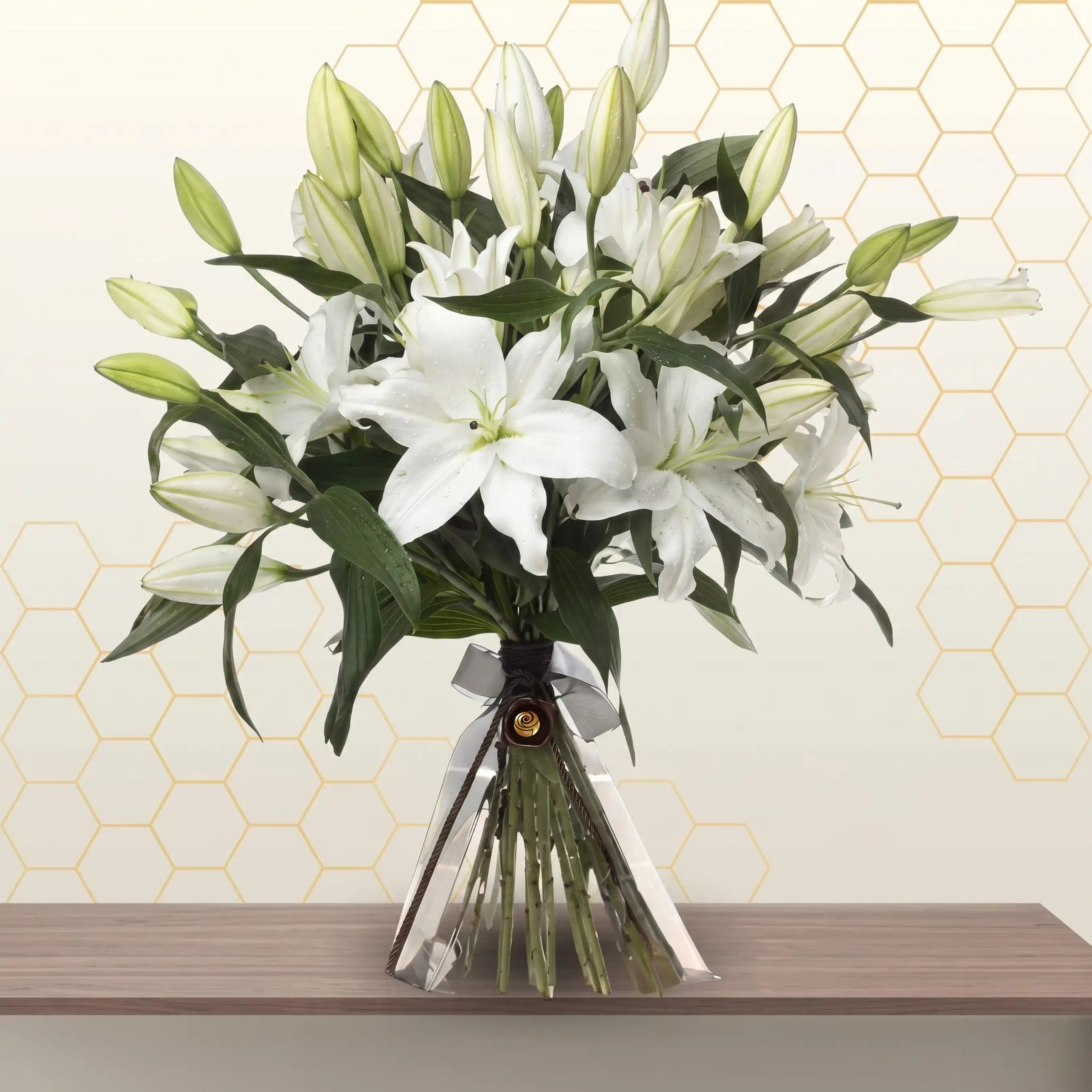 white lily bunch - flower delivery dubai Main image