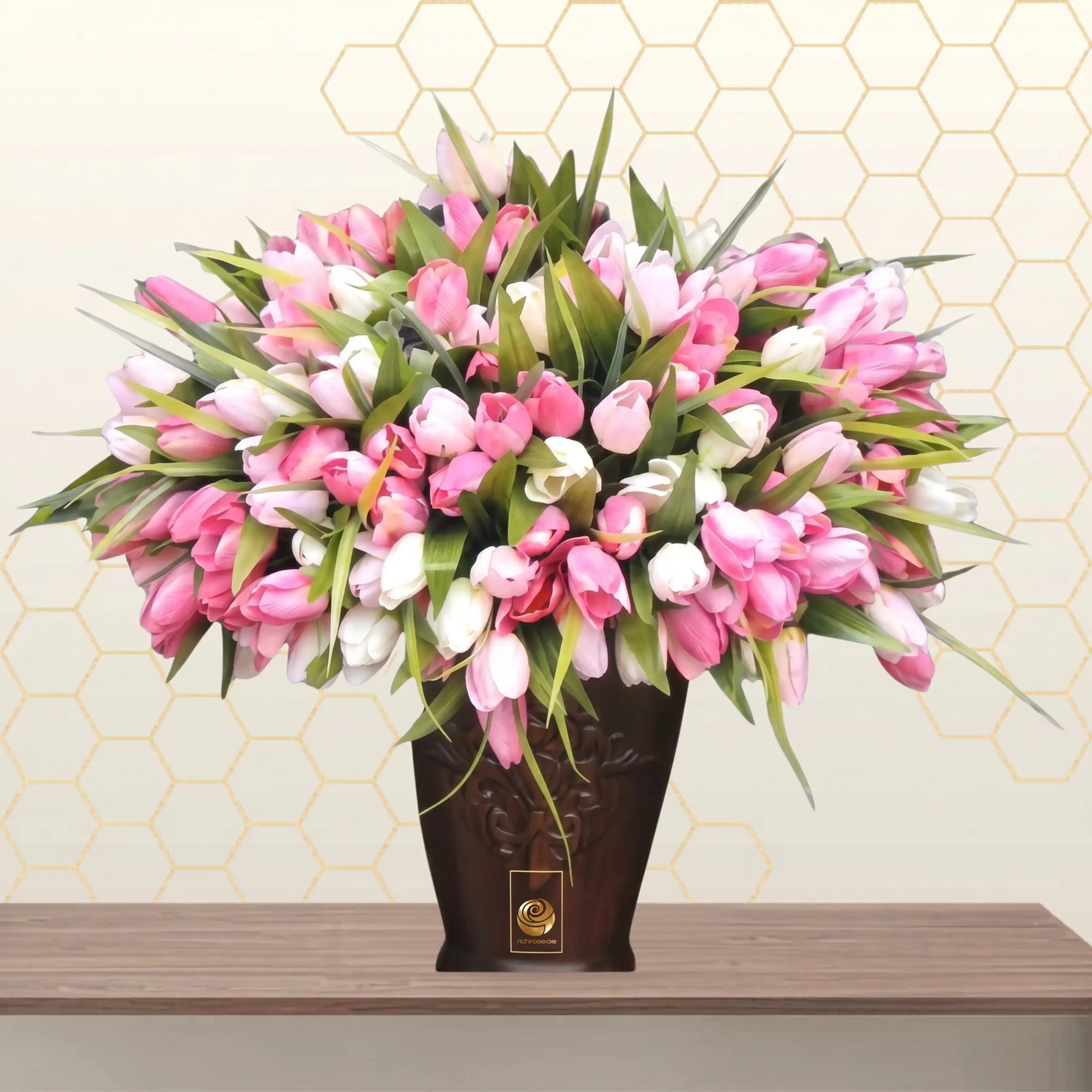 mixed tulips luxury flowers