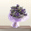 purple eustoma flower bouquet - flower delivery dubai