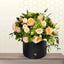 Peach and white flowers box