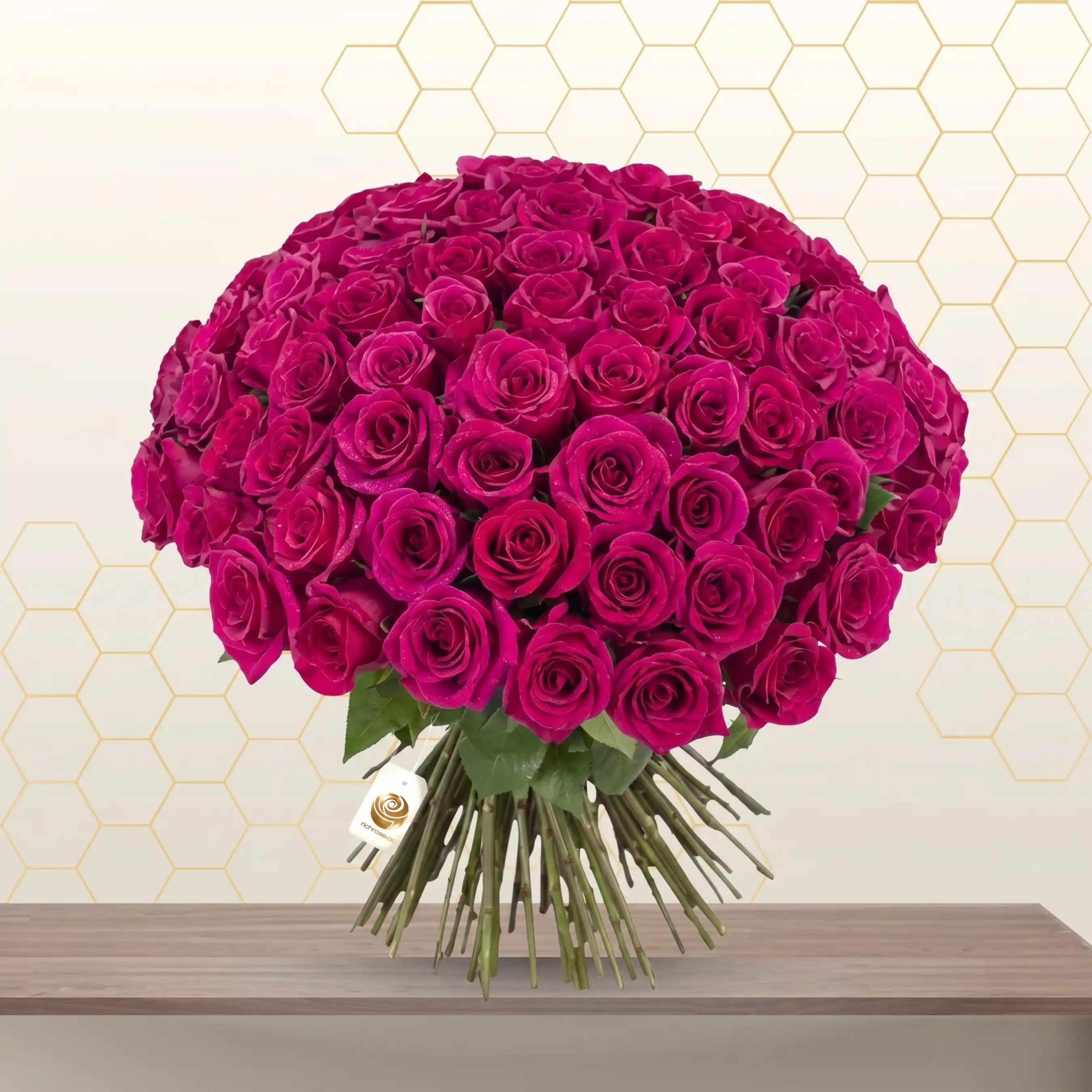 KIRILL- HOT PINK ROSES BUNCH Main image