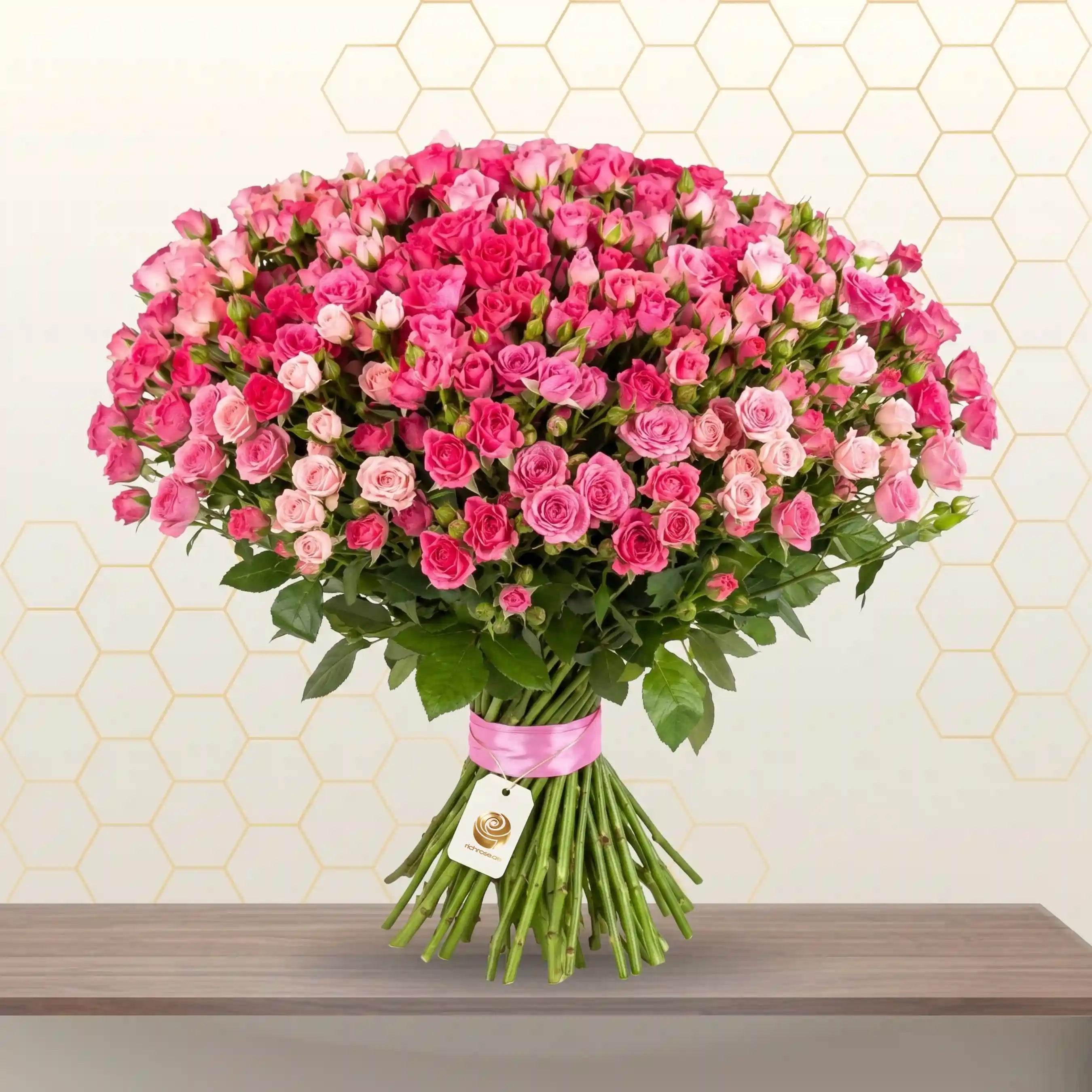 KOROLEVA- PINK BABY ROSES BUNCH Main image