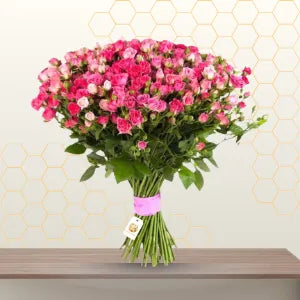 KOROLEVA- PINK BABY ROSES BUNCH Main image