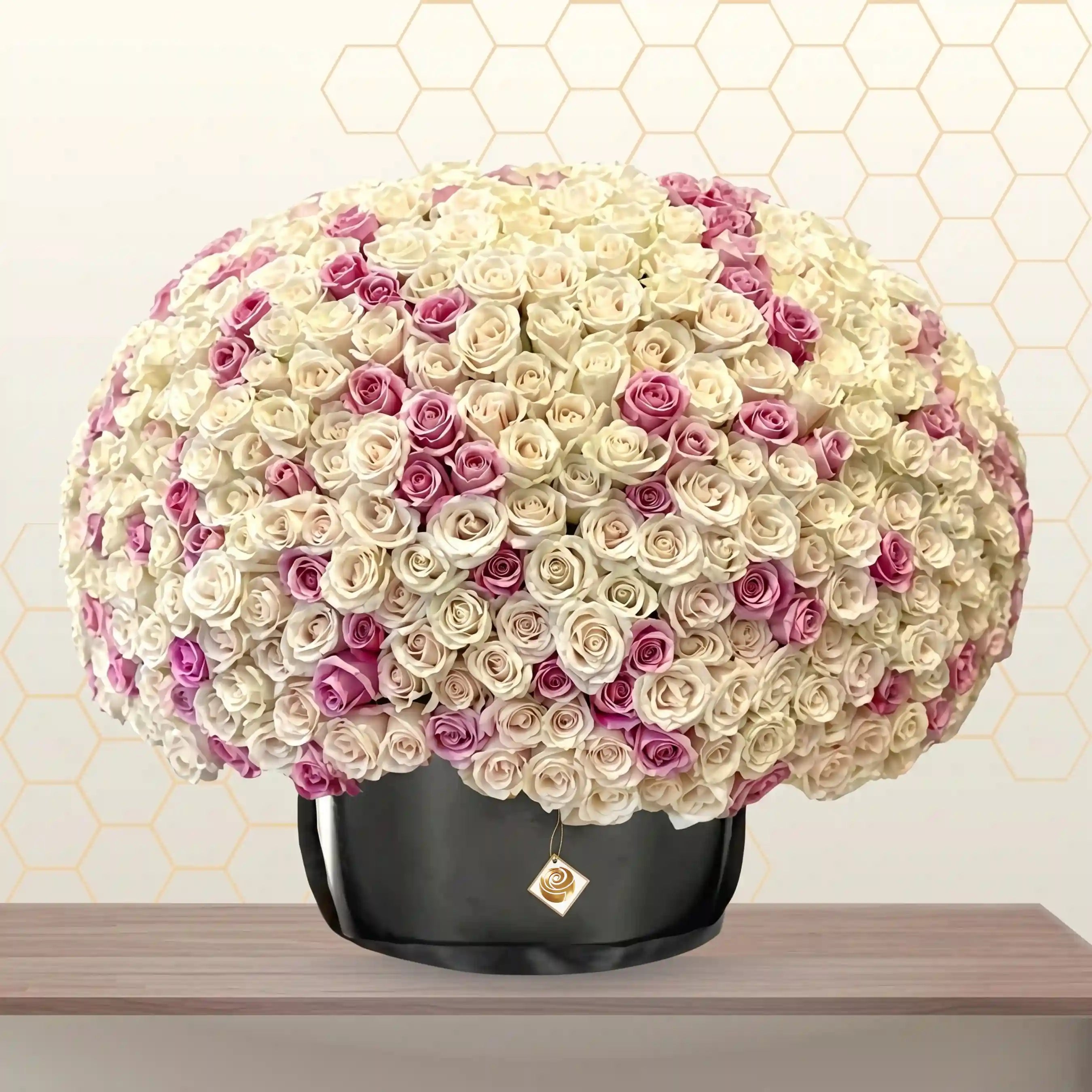 Thousand Pink and White Roses Box Main image