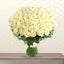 100 white roses bunch - hundred roses bunch
