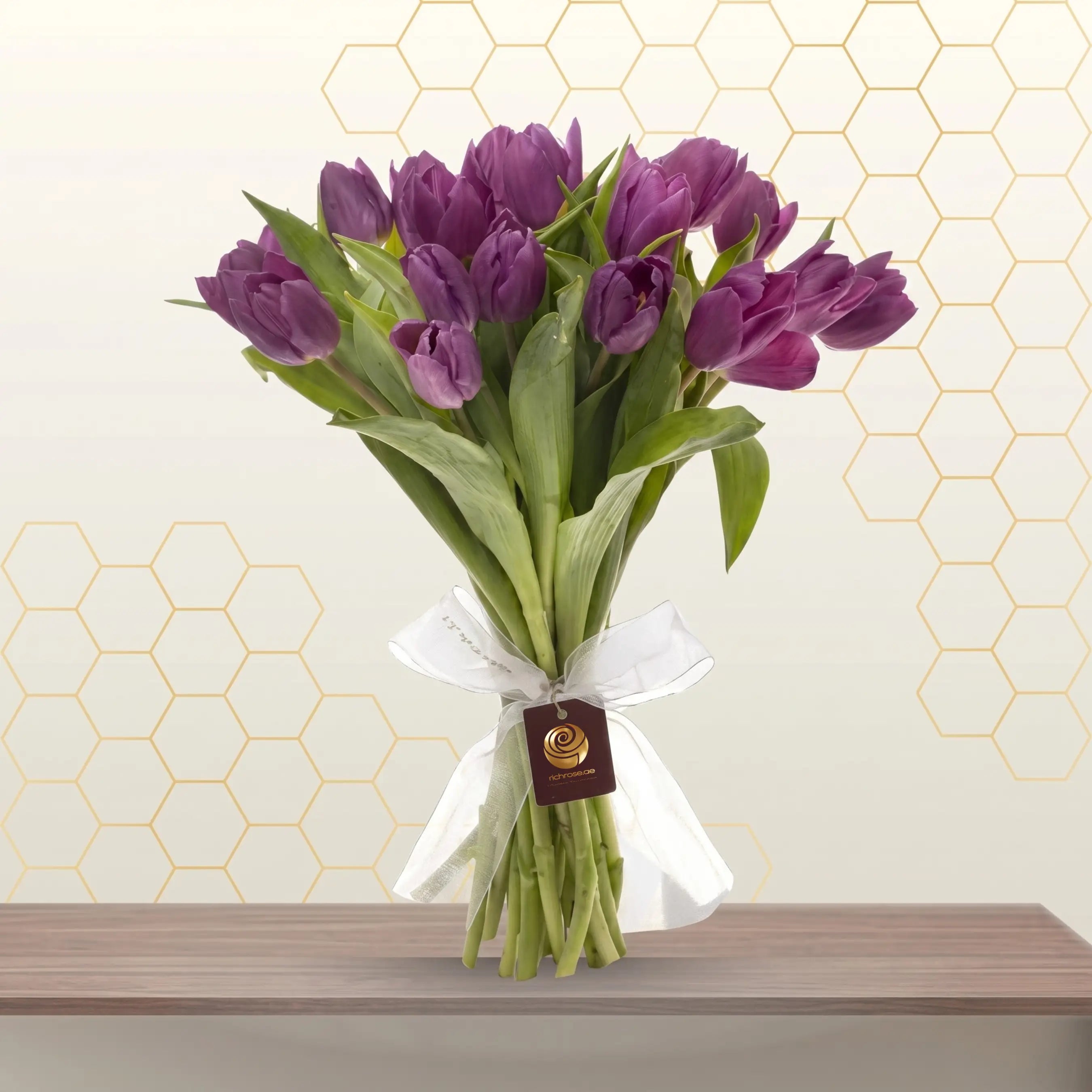 purple tulip bunch - flowers for womens day