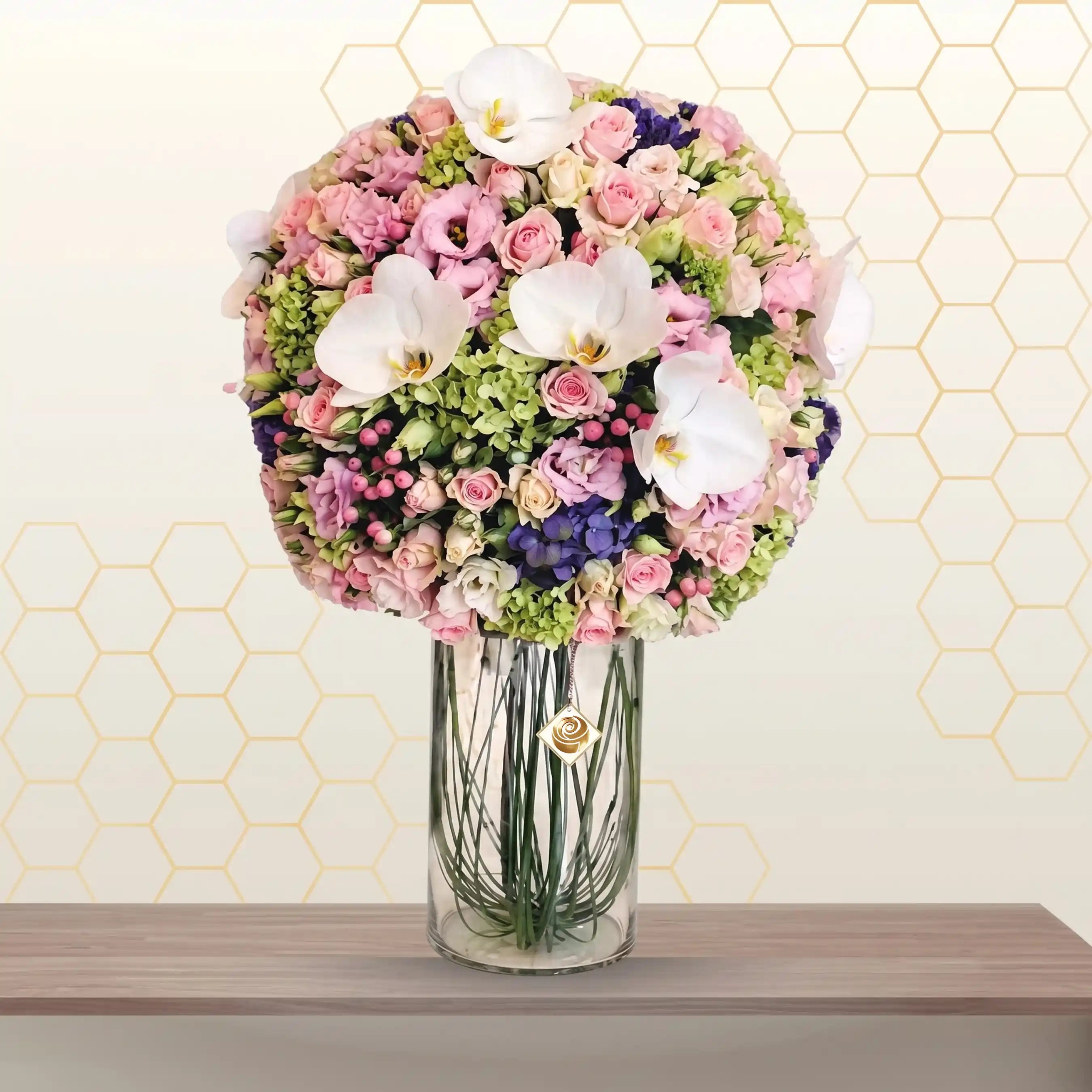 Mixed Flowers Cylinder Arrangment
