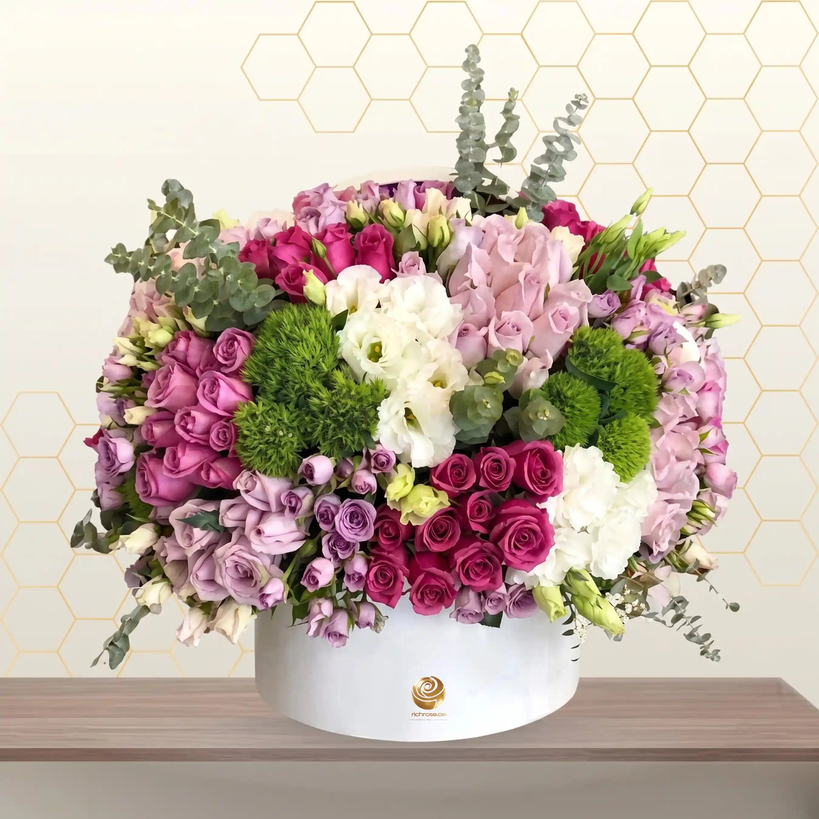 Mixed Flowers Premium Box Arrangement