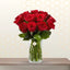 red roses in flowers vase