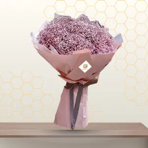 Pink gypsophilia bouquet Main image