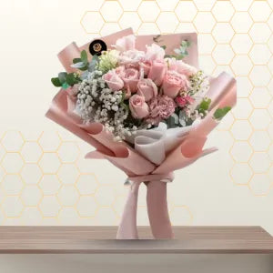 Pink Roses Aesthetic Bouquet