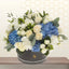 blue white hydrangea in box - online flowers