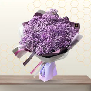 Purple Gypsophilia Bouquet Main image