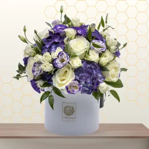purple and white flowers - Father's Day bouquets delivery Main image