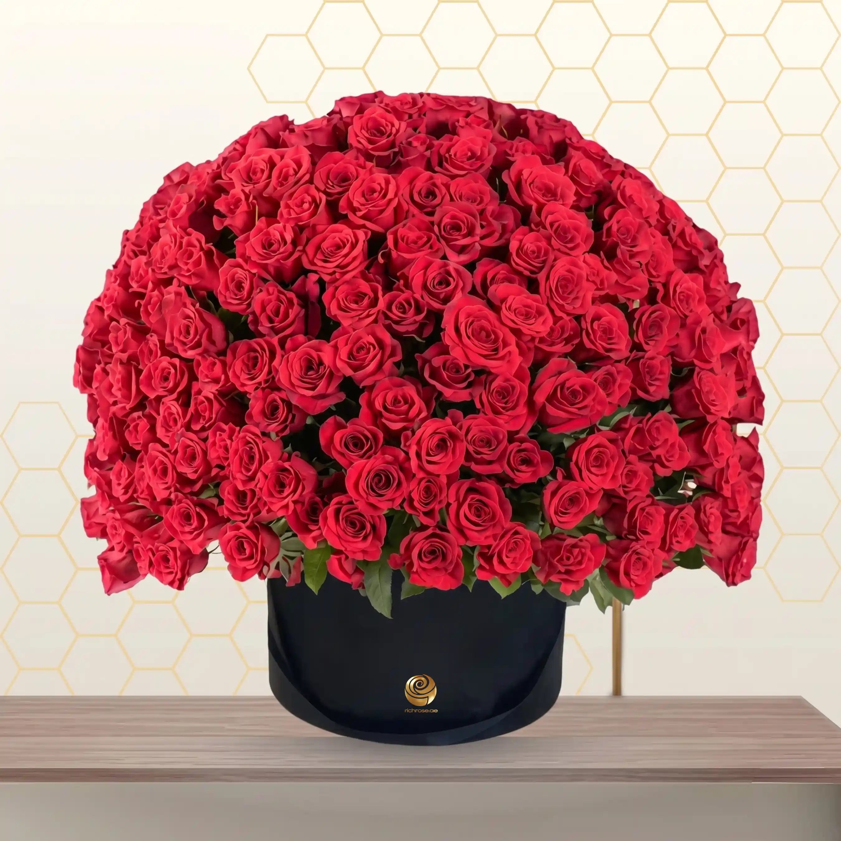 Red Roses Premium Box Arrangment Main image