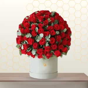 Valentine's Premium 100 Red Roses Gift Arrangments Main image
