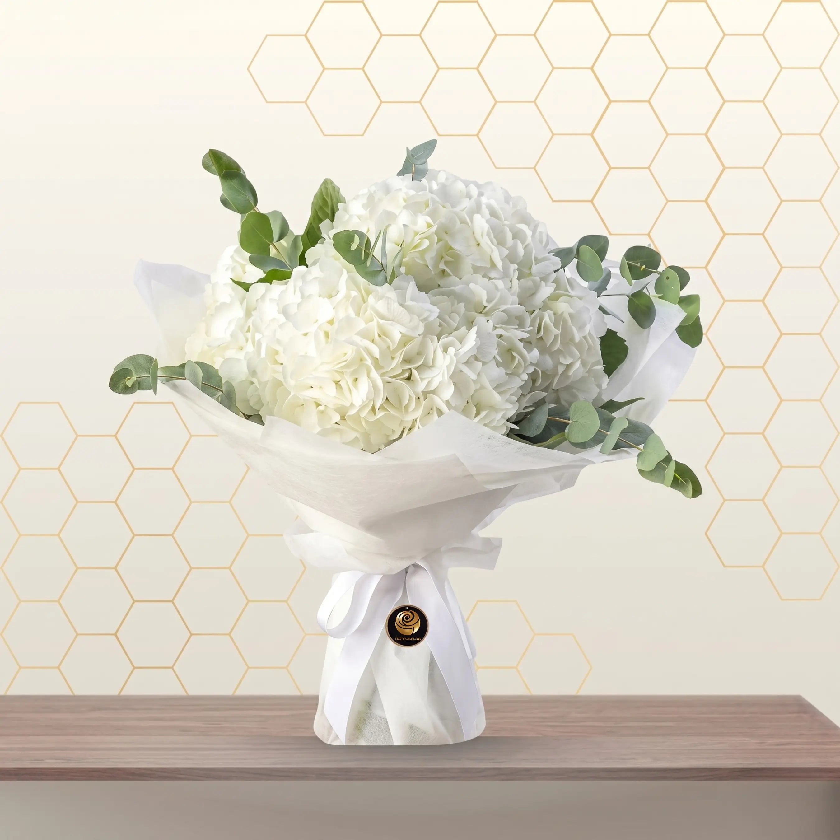 White Hydrangea Bouquet Main image