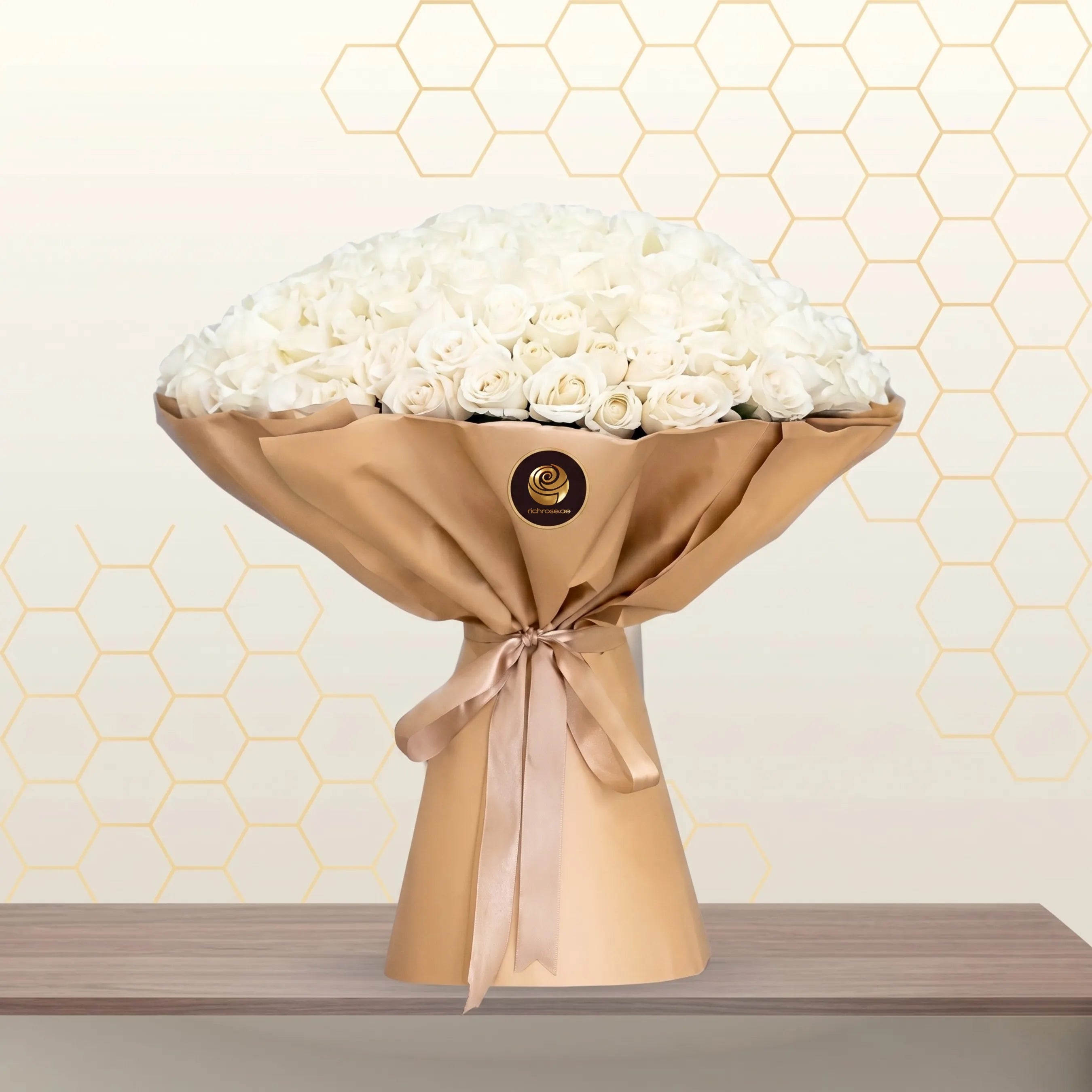 White rose bouquet