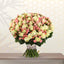 YULIANA- BUNCH OF WHITE ROSES & PINK BABY ROSES