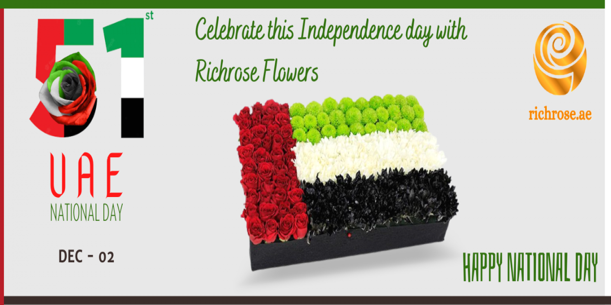 UAE National Day - RichRose Flowershop and Online Flower Delivery Dubai