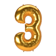 Three - Number Foil Balloon