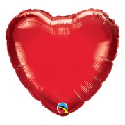 Red Heart Foil Balloon 1 Pc