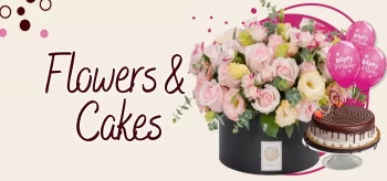 flowers and cakes
