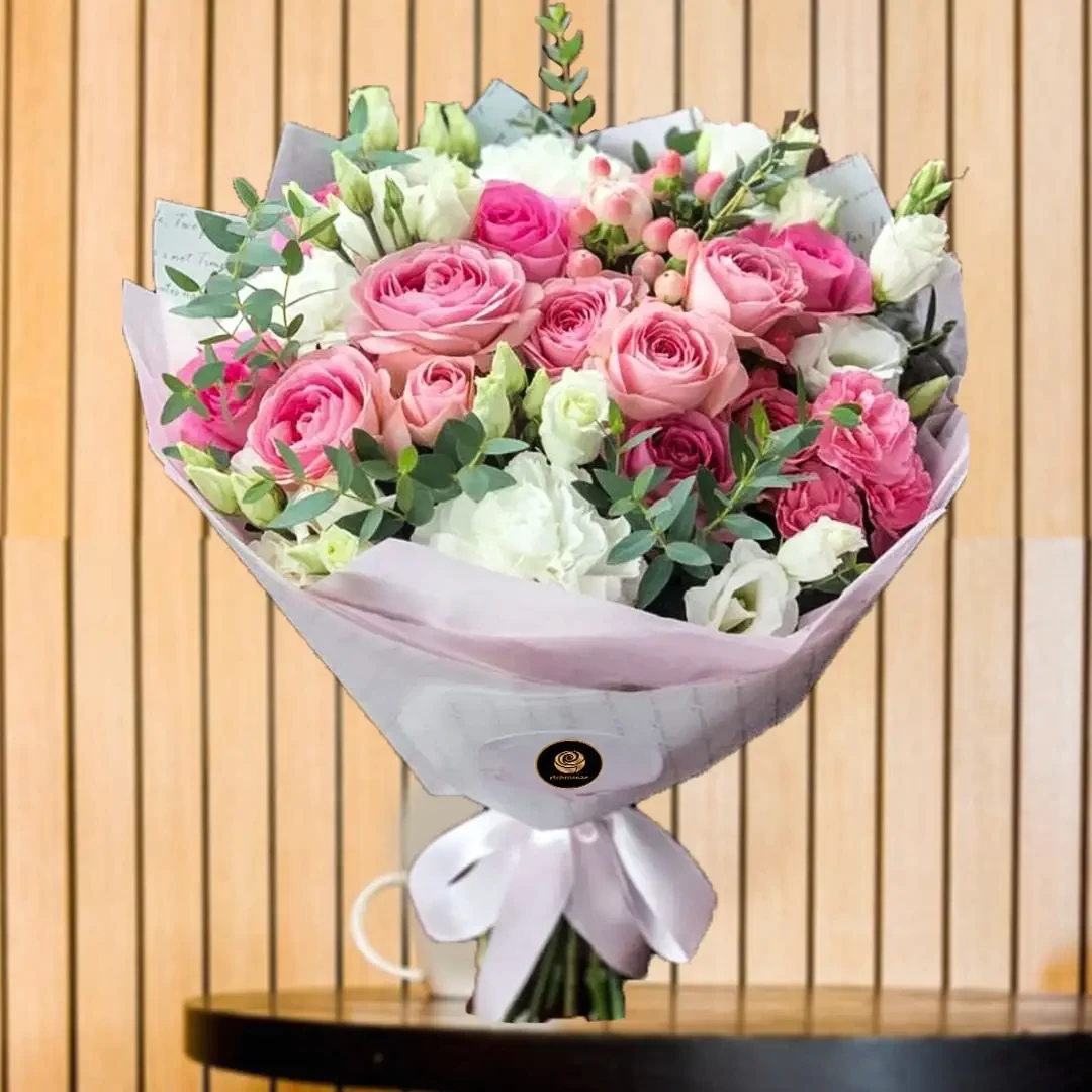 Pink & White Flowers Standard Bouquet