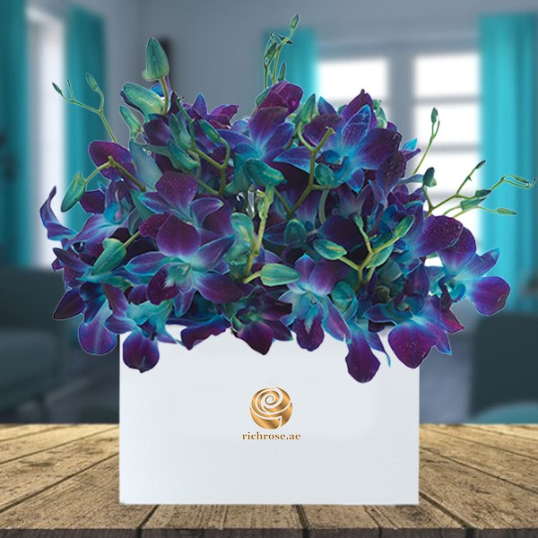 BANGKOK - Blue Orchids Box Arrangement
