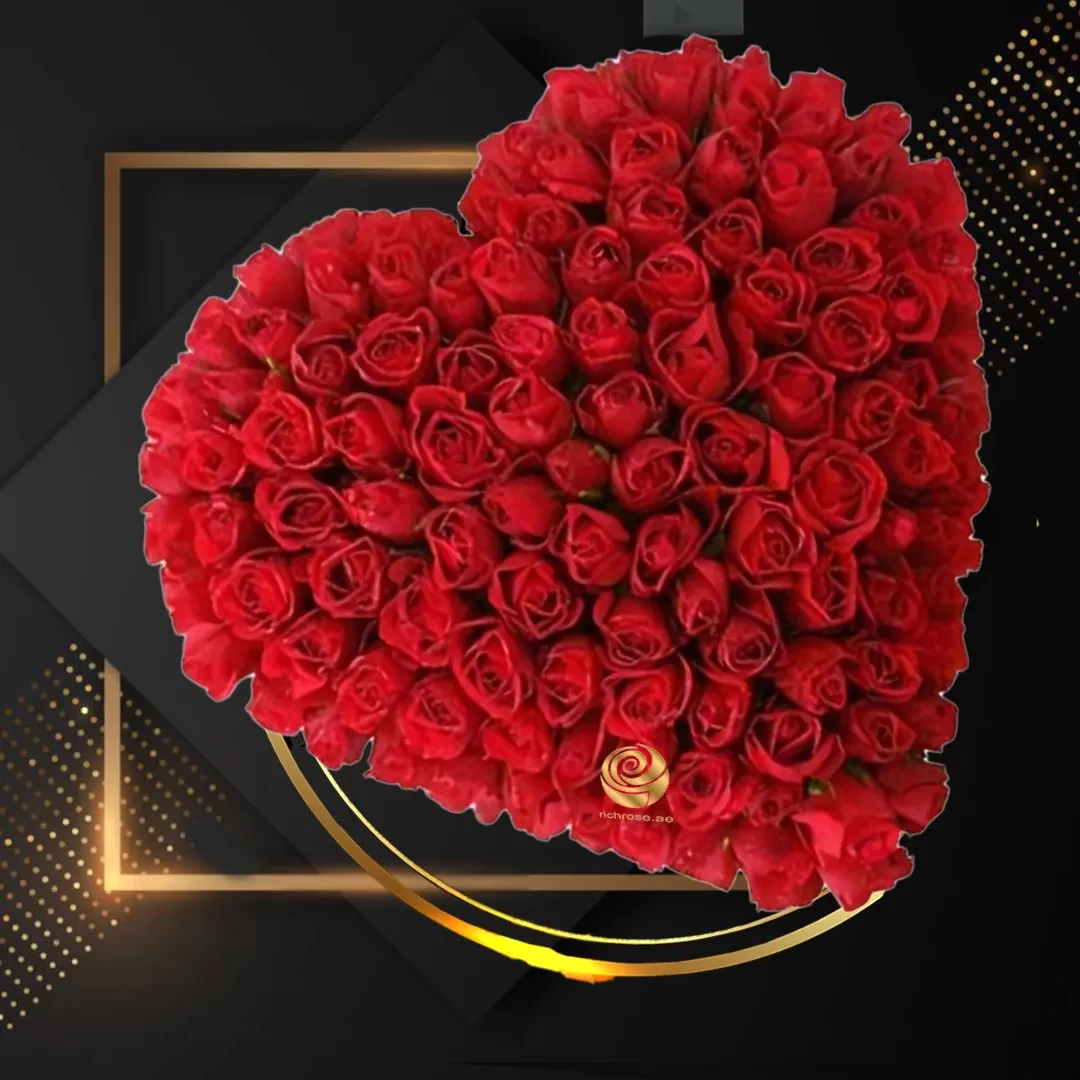 Valentine Heart Roses - Red Roses in Heart Box