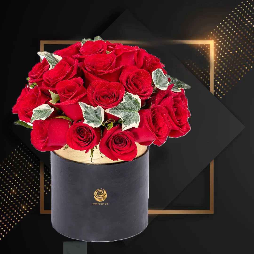 PANAMA - Valentines Ravishing Red Roses Box Arrangement
