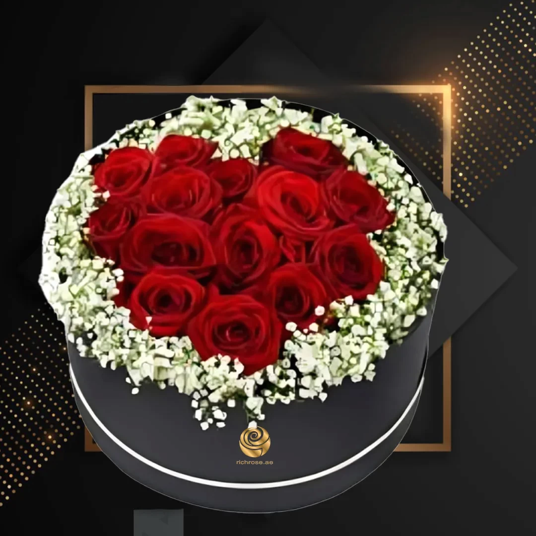 Zendaya - Valentines Heart Shaped Arrangement in Round Box