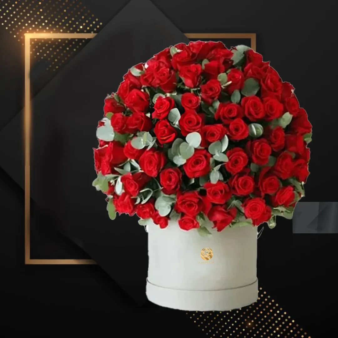 Bunny - Valentine's Premium 125 Red Roses Gift Arrangments