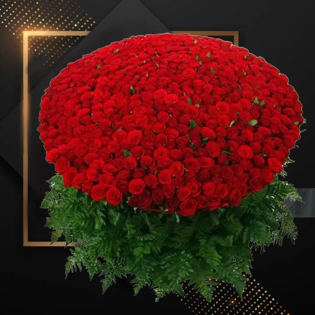 Valentine's Thousand Red Roses Bouquet